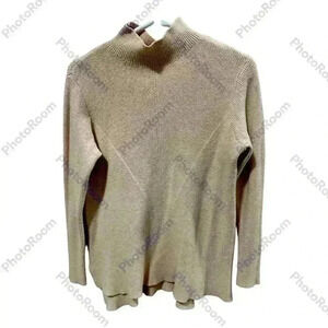 Melanie Lynn Mock Neck Light Pink Sweater size medium Women’s